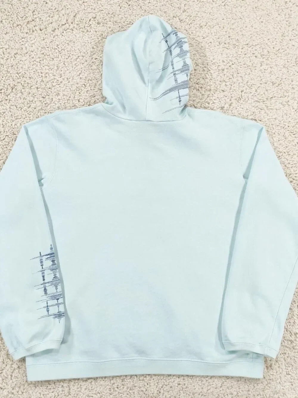 Vintage Y2k Nike Center Swoosh Hoodie Grey Tag Boxy Fit Sweatshirt Men's Sz L